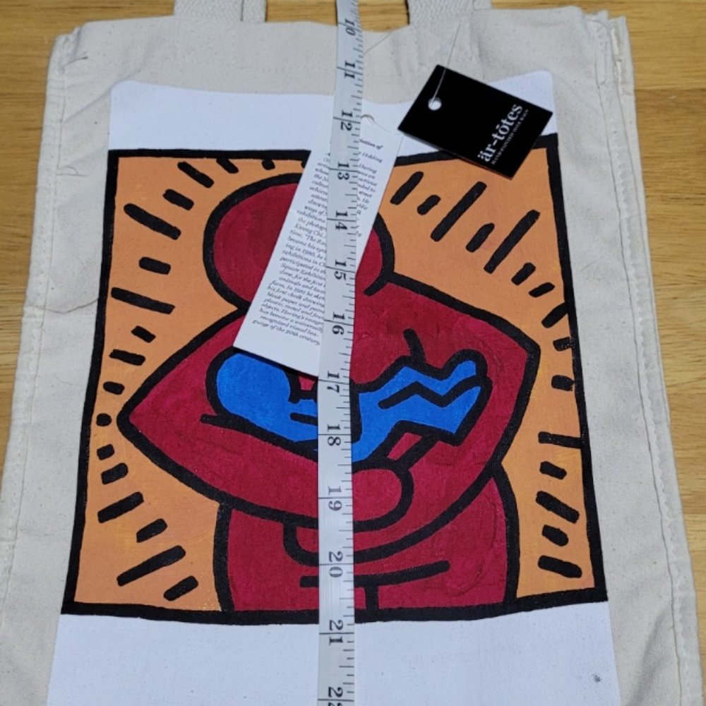 Artisan Keith Haring Mother and Baby Canvas Tote - Picture 9 of 11